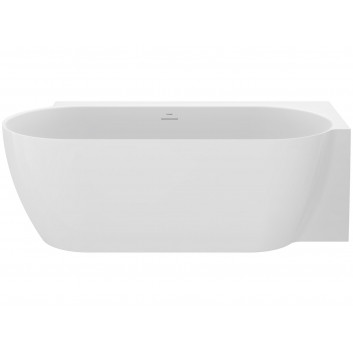 Badewanne freistehend do ściany Ravak Freedom Wall II Tec, Acryl-,170x87 cm - weiß, osłona odpływu weiß