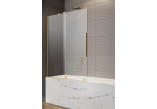 Parawan nawannowy Radaway Furo Gold PND II, prawy, Glas transparent, 100x150cm, przesuwny, golden profil