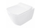 Becken Wc mit Sitz bezkołnierzową, Deante Round, weiß