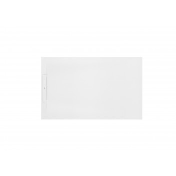 Duschwanne quadratisch Roca Pyros, 90x90cm, kompozytowy, Stonex, z ukrytym odpływem - weiß