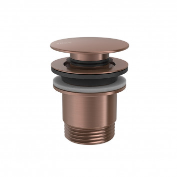 Abfluss umywalkowy Tres, click-clack, 63mm, 24-K Gold matowe