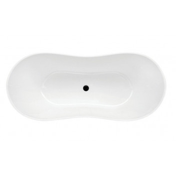 Asymmetrische badewanne Besco Mini 150x70 cm rechts weiß 