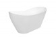 Asymmetrische badewanne Besco Mini 150x70 cm rechts weiß 