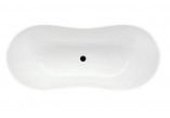Asymmetrische badewanne Besco Mini 150x70 cm rechts weiß 