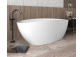 Badewanne freistehend Emporia Molly 160x78 cm, Eck-, links z Überlauf szczelinowym i syfonem Emporia - weiß