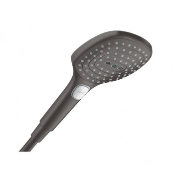 Przyłącze wody Hansgrohe FixFit Q, mit Griff Dusch- - schwarz gebürstetes Chrom