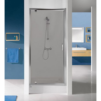 Schwingtür rechts DJ/TX5b Sanplast TX 90x190 cm profil Chrom, szyba wzór W0