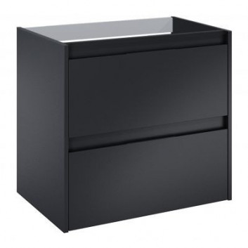 Schrank Bad- Roca Alpine Unterbau- 60 cm, mit 2 Schubladen - schwarz matt