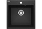 Zlewozmywak granitowy Deante Momi, 50x45cm, 1-komorowy - antracyt metalik