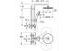 Duschsystem Grohe Tempesta Cosmopolitan System 250, Aufputz-, Armatur thermostatisch, 2 wyjścia wody, Chrom