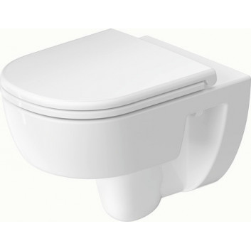 Becken WC hängend Duravit D-Code 37x54 cm, montaż ukryty, bezkołnierzowa, Abfluss poziomy - weiß
