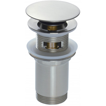 Korek Deante typu click-clack für den Waschtisch lub bidetu z tuleją - uniwersalny - titanium