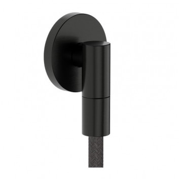 Schlauchanschluss Hansgrohe FixFit S mit Griff - gebürstetes Bronze