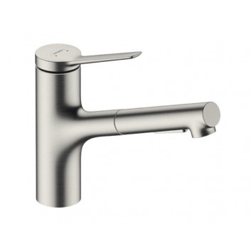 Küchenarmatur Hansgrohe Metris Select M71, Einhebel- 320, 1jet - Edelstahl finish