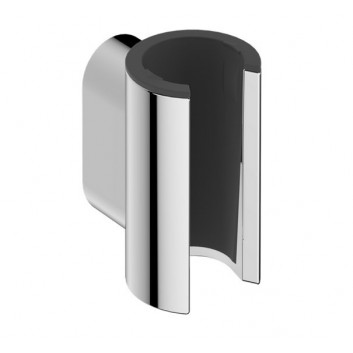 Przyłącze wody Hansgrohe FixFit Q, mit Griff Dusch- - schwarz gebürstetes Chrom