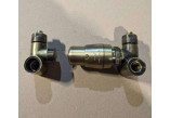Set zaworów Imers thermostatisch osiowych kątowych, prawy - alt Messing