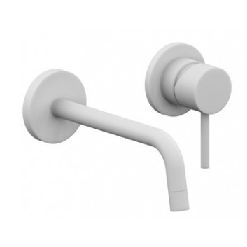 Waschtischarmatur Unterputz, zintegrowana, Paffoni Rubinetterie Light - Gebürsteter stahl