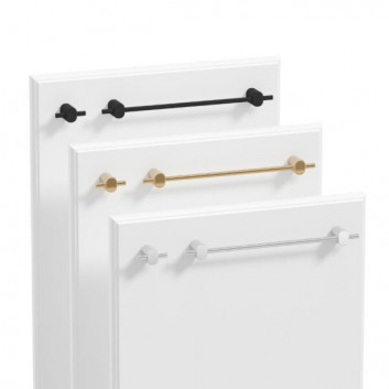 Halter Defra Latte, dwupunktowy, szerokość 20,2 cm, do samodzielnego montażu na meblu - Chrom Glanz