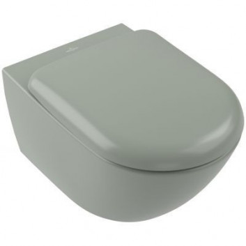 Becken abgehängt WC Villeroy&Boch Antao, 56x37 cm, bez kołnierza, Almond CeramicPlus