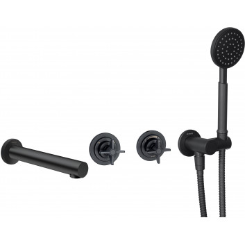 Waschtischarmatur Unterputz, Deante Temisto, nero