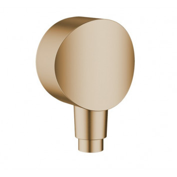 Anschlussbogen Hansgrohe Fixfit S ze złączem aus Kunststoff, golden optyczny poliert