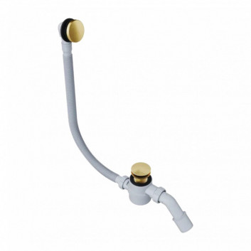 Ablaufgarnitur wannowy Excellent Moli, z Überlauf - weiß Glanz