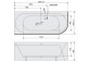 Eck-badewanne 145x145x50cm Polysan FLOSS, weiß