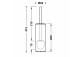 Wc-bürste Tres podłogowa - Finish Stahl
