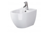 Bidet zawieszany Cersanit Zen 50x35,5cm, z ukrytym montażem, z wybitym otworem na baterie - weiß