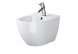 Becken zawieszana mit Sitz slim Cersanit Zen Pro Oval, 52,5x35,5cm, mit WC-Sitz mit Softclosing Duroplastową Moonway Spot Slim - weiß