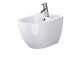Becken zawieszana mit Sitz slim Cersanit Zen Pro Oval, 52,5x35,5cm, mit WC-Sitz mit Softclosing Duroplastową Moonway Spot Slim - weiß