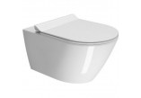 Set GSI Kube X Becken WC hängend 55x36 cm + WC-Sitz mit Softclosing + mocowania - weiß