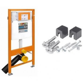 Gestell samodzielny WC 50x820 cm JomoTech SLS WERIT ze spłuczką i spłukiwaniem dwudzielnym