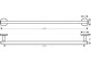Halter Hansgrohe AddStoris, zur Wandmontage, 348 mm - Chrom