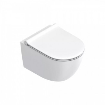Set Catalano Zero New Wand-WC 35x50 cm, bezrantowa, weiß + WC-Sitz mit Softclosing slim + mocowania