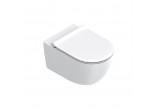 Set Catalano Sfera muszla WC hängend 50x35 cm Silentech mit Sitz WC wolnoopadającą i z mocowaniami - weiß matt