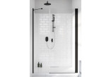 Tür Dusch- für die Nische Radaway Nes 8 Black DWS 90, rechts, Glas transparent, 900x2000mm, schwarz profil
