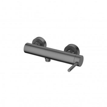 Brausearmatur Emporia Fly, zur Wandmontage, Aufputz - gun metal