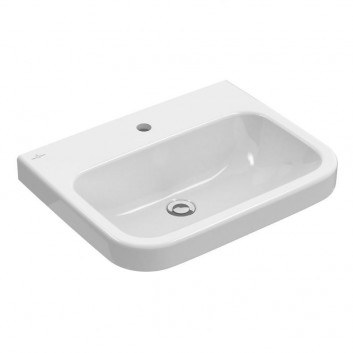Set combi-pack Villeroy & Boch Architectura Becken 53x37 cm bez kołnierza mit WC-Sitz mit Softclosing - weiß