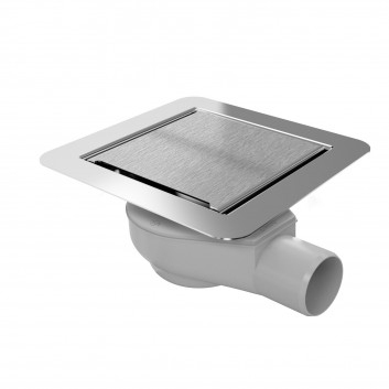 Ablaufrinne, pełny Set, Wiper New MCR, 600mm, Finish silver matt