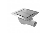 Ablaufrinne, pełny Set, Wiper New MCR, 600mm, Finish silver matt