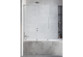 Parawan nawannowy Radaway Furo Gold PND II, prawy, Glas transparent, 100x150cm, przesuwny, golden profil