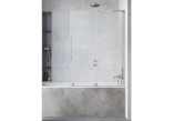 Parawan nawannowy Radaway Furo Gold PND II, prawy, Glas transparent, 100x150cm, przesuwny, golden profil