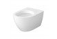 Becken WC hängend Cersanit Zen 35,5x52,5 cm, bez kołnierza, spłukiwanie wirowe mit WC-Sitz mit Softclosing - weiß Glanz