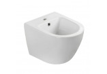 Becken wc hängend Emporia Nox 49×37 cm, bezrantową, mit Sitz mit Softclosing Slim - weiß Glanz