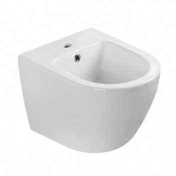 Becken wc hängend Emporia Nox 49×37 cm, bezrantową, mit Sitz mit Softclosing Slim - weiß Glanz