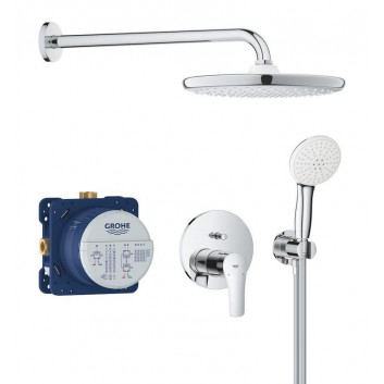 Unterputz Dusch-Set mit Kopfbrause Tempesta 250 Cube, Grohe Groheterm, Chrom