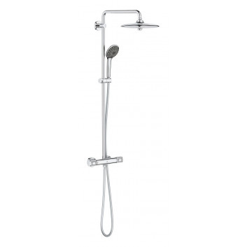 Duschsystem Grohe Euphoria System 260 mit Thermostat zur Wandmontage, mit Kopfbrause okrągłą 26 cm - phantom black