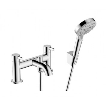 Wannenbatterie Hansgrohe Zesis S Einhebel-, Aufputz - Chrom