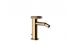 Bidetarmatur mit 1 Anschluss mit Stöpsel, Gessi Anello - Warm Bronze Brushed PVD 